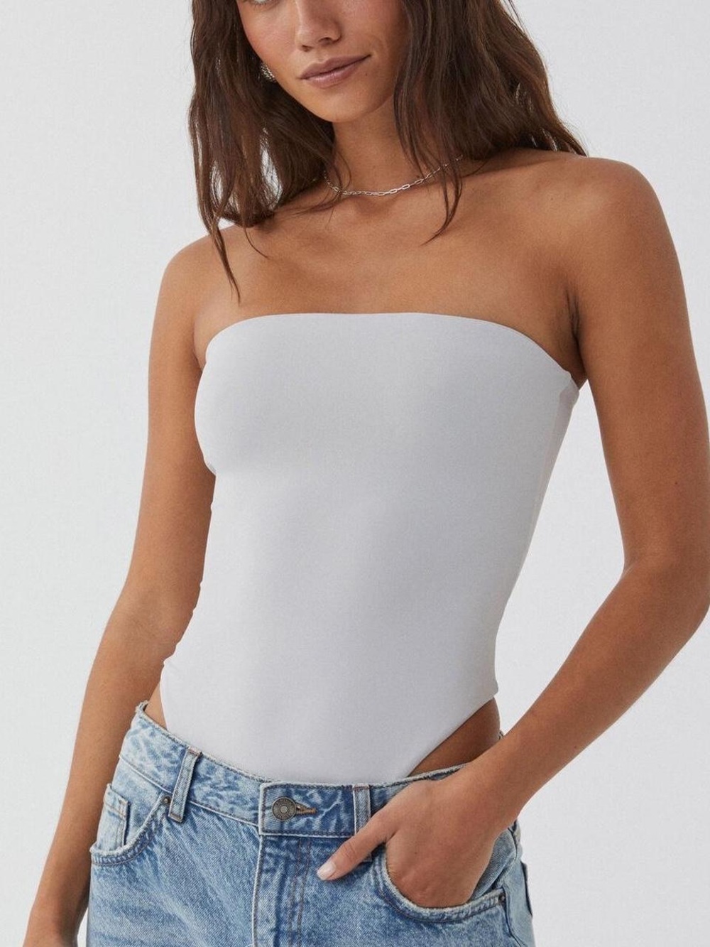 Supré Strapless Tube Stretch Bodysuit M